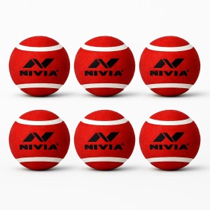 NIVIA TENNIS Ball Heavy Red 126 grams ( Box Of 6 Balls )