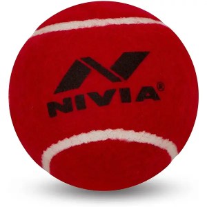 Nivia Tennis Ball (Red) single heavy ball 126 grams