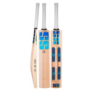 SS DK 19 jumbo Kashmir Willow Cricket Scoop Bat -SH + EXTRA GRIP + FREE GIFT NIVIA Heavy Red Tennis Ball (Box of 12)