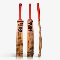 Black Mamba Players Edition Bat (Burn Edition)Kashmir Willow Cricket - SH + EXTRA GRIP + FREE GIFT NIVIA Heavy Red Tennis Ball (Box of 12)