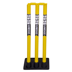 SS Plastic With Heavy Rubber Base Stumps wickets