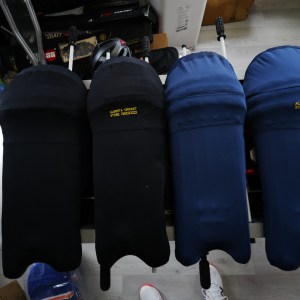 CA-Cricket Batting Pad Clads Senior Leg Guard Shield Covers with embroideried Alberta Cricket store