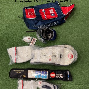 SS SKY FULL CRICKET KIT BLACK (WITHOUT ENGLISH WILLOW BAT )