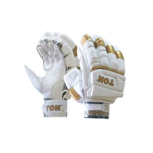 SS Ton Gold Edition Cricket Batting Gloves available in left hand