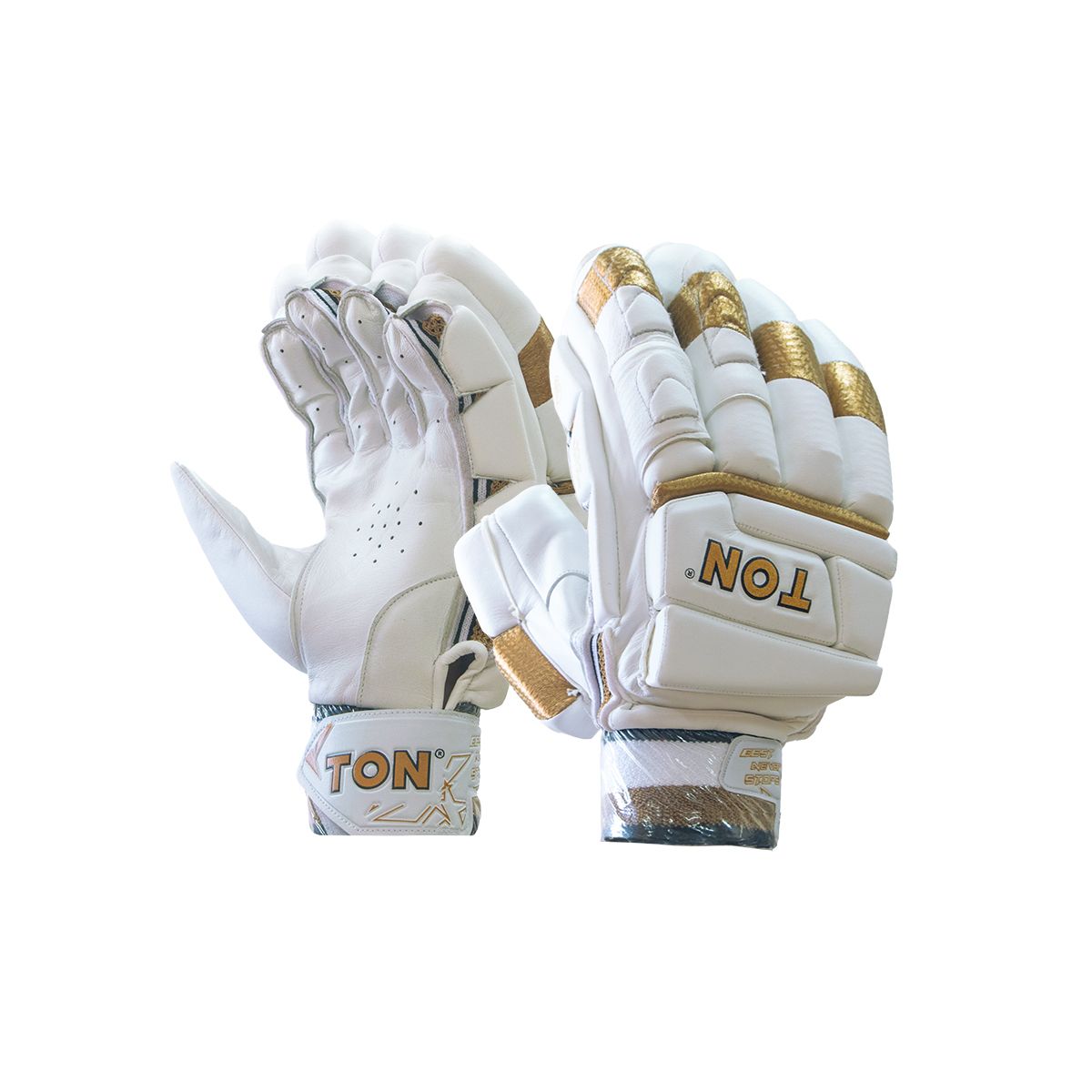 SS Ton Gold Edition Cricket Batting Gloves available in left hand
