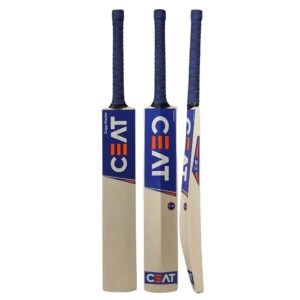 CEAT Striker English willow Cricket Bat -SH I FREE 20K machine knocking + scuff sheet + toe guard installation