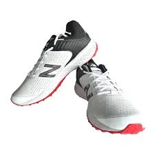 New Balance CK 4020 k4 Rubber Cricket Shoes - White/Red 2026