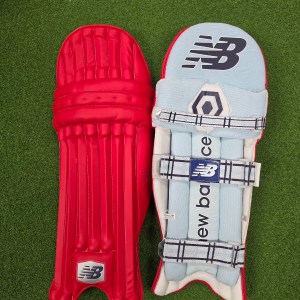 New Balance TC 8i Batting Pads red Free any colour pad cover Clads + Free 3 SS bat grips