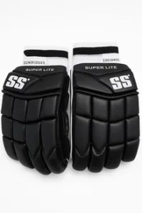 SS Superlite Cricket Batting Gloves – Black Youth small adult